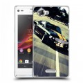 Дизайнерский пластиковый чехол для Sony Xperia L Дрифт