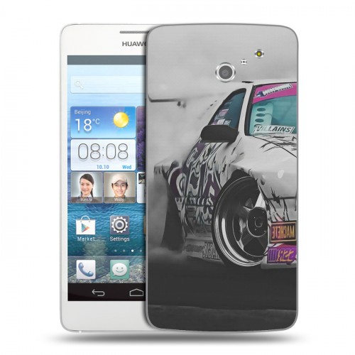 Дизайнерский пластиковый чехол для Huawei Ascend D2 Дрифт