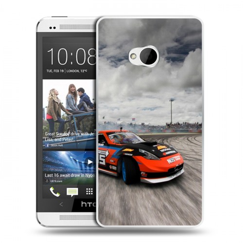 Дизайнерский пластиковый чехол для HTC One (M7) Dual SIM Дрифт