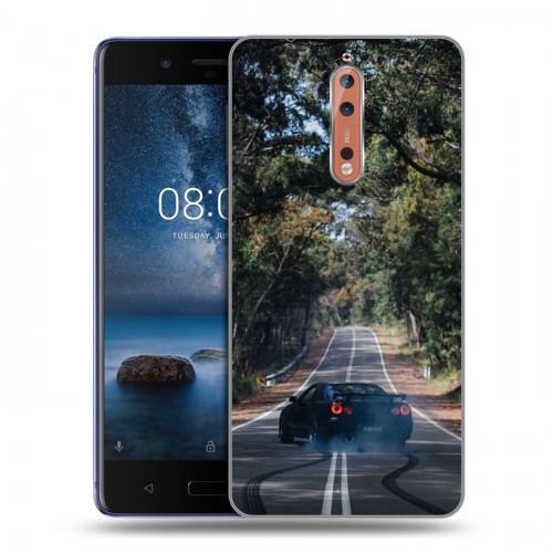 Дизайнерский пластиковый чехол для Nokia 8 Дрифт