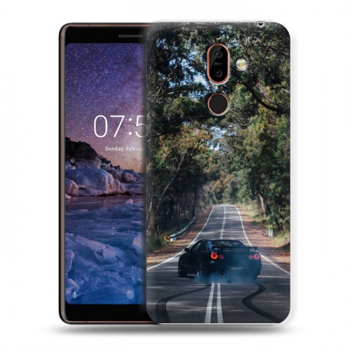 Дизайнерский пластиковый чехол для Nokia 7 Plus Дрифт