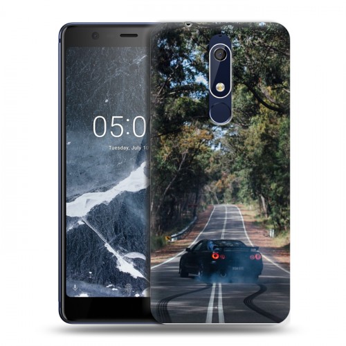 Дизайнерский пластиковый чехол для Nokia 5.1 Дрифт