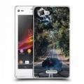 Дизайнерский пластиковый чехол для Sony Xperia L Дрифт