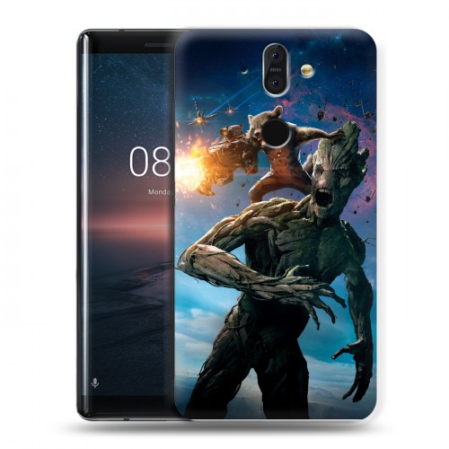 Дизайнерский пластиковый чехол для Nokia 8 Sirocco Стражи галактики