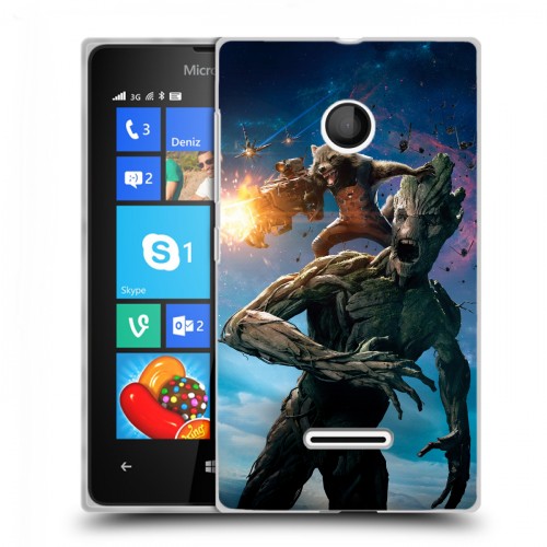 Дизайнерский пластиковый чехол для Microsoft Lumia 435 Стражи галактики