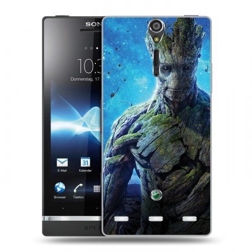 Дизайнерский пластиковый чехол для Sony Xperia S Стражи галактики