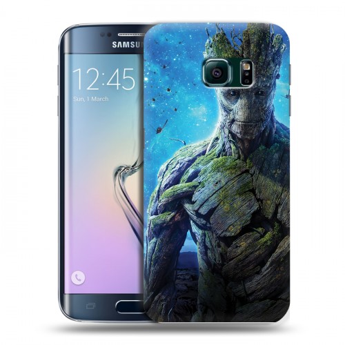 Дизайнерский пластиковый чехол для Samsung Galaxy S6 Edge Стражи галактики