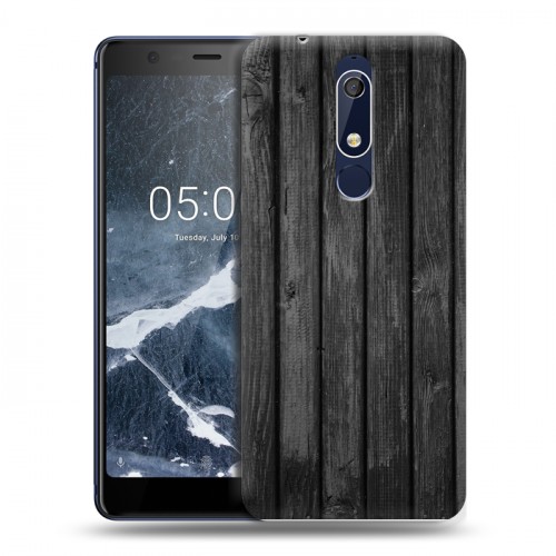 Дизайнерский пластиковый чехол для Nokia 5.1 Дерево