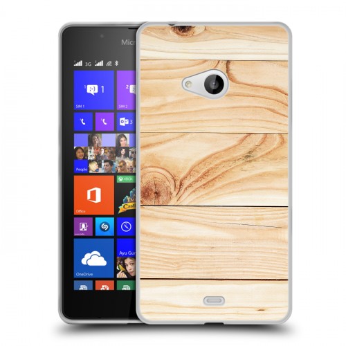 Дизайнерский пластиковый чехол для Microsoft Lumia 540 Дерево