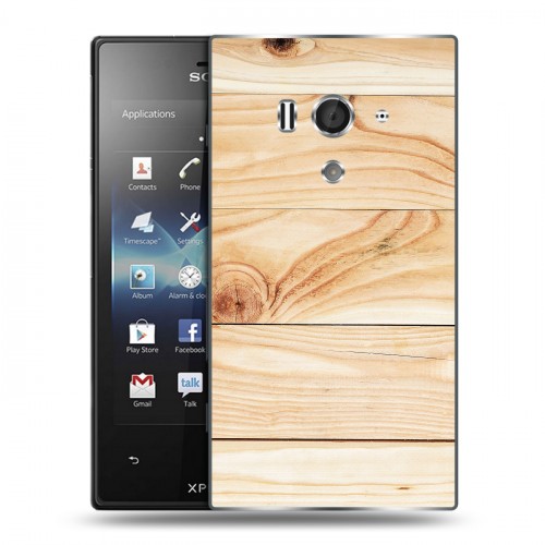 Дизайнерский пластиковый чехол для Sony Xperia acro S Дерево