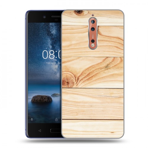 Дизайнерский пластиковый чехол для Nokia 8 Дерево