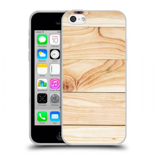 Дизайнерский пластиковый чехол для Iphone 5c Дерево