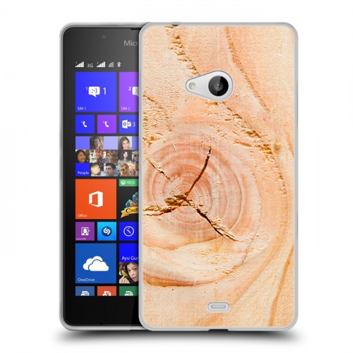 Дизайнерский пластиковый чехол для Microsoft Lumia 540 Дерево