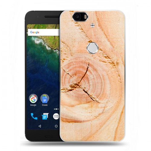 Дизайнерский силиконовый чехол для Google Huawei Nexus 6P Дерево