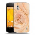 Дизайнерский пластиковый чехол для LG Google Nexus 4 Дерево