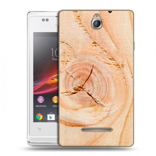 Дизайнерский пластиковый чехол для Sony Xperia E Дерево