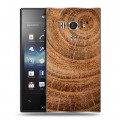 Дизайнерский пластиковый чехол для Sony Xperia acro S Дерево