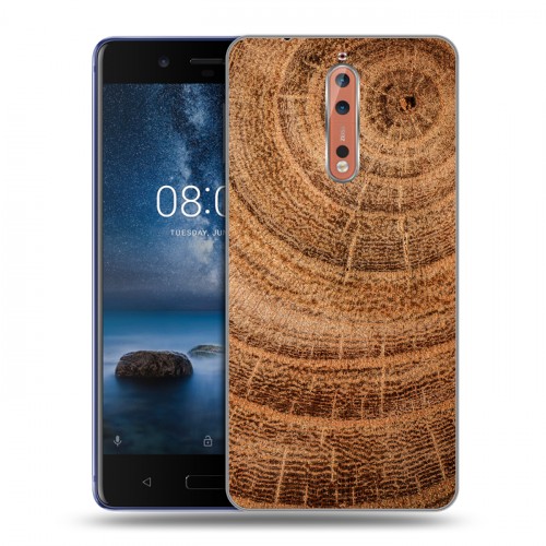 Дизайнерский пластиковый чехол для Nokia 8 Дерево