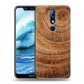 Дизайнерский силиконовый чехол для Nokia 5.1 Plus Дерево