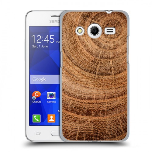 Дизайнерский пластиковый чехол для Samsung Galaxy Core 2 Дерево