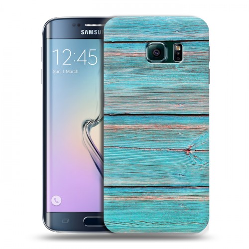 Дизайнерский пластиковый чехол для Samsung Galaxy S6 Edge Дерево