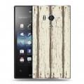 Дизайнерский пластиковый чехол для Sony Xperia acro S Дерево