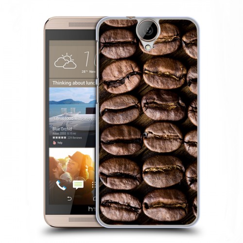 Дизайнерский пластиковый чехол для HTC One E9+ кофе
