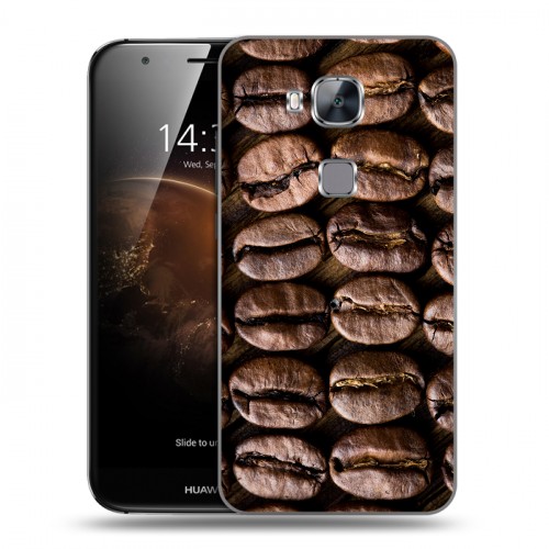 Дизайнерский силиконовый чехол для Huawei G8 кофе