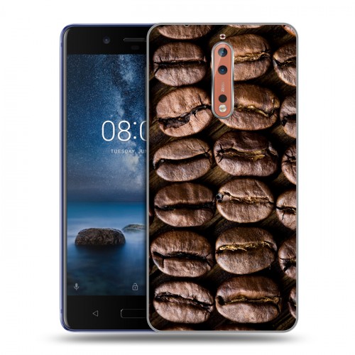 Дизайнерский пластиковый чехол для Nokia 8 кофе