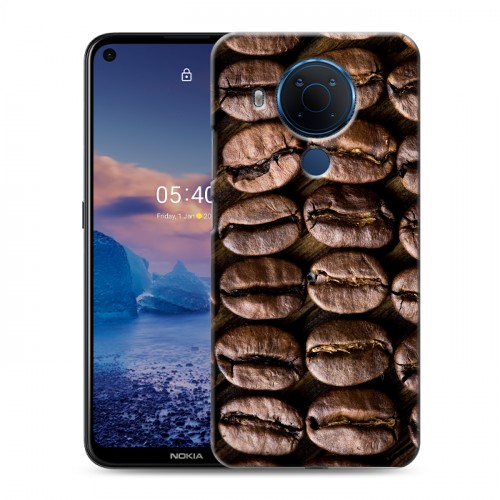 Дизайнерский силиконовый чехол для Nokia 5.4 кофе