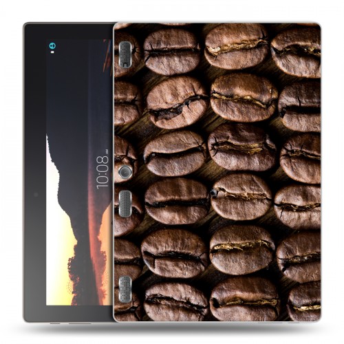 Дизайнерский силиконовый чехол для Lenovo Tab 2 A10 кофе
