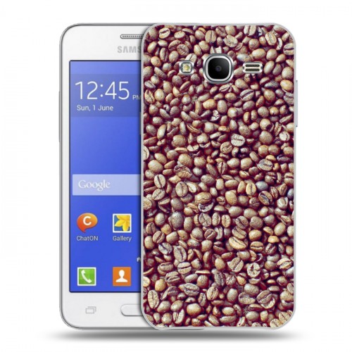 Дизайнерский пластиковый чехол для Samsung Galaxy J7 кофе