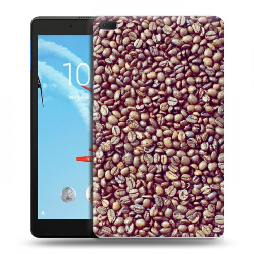 Дизайнерский силиконовый чехол для Lenovo Tab E8 кофе