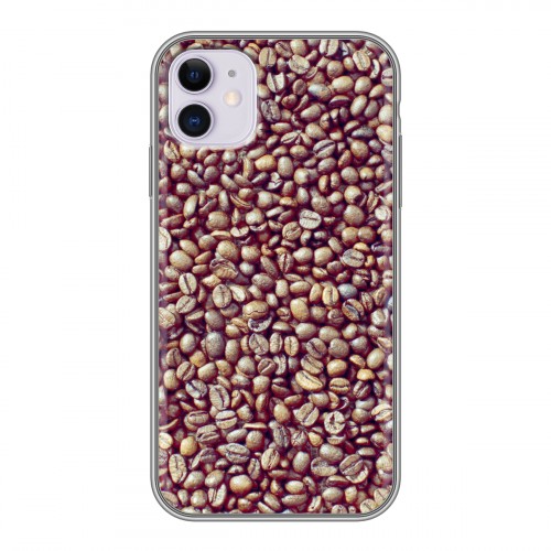 Дизайнерский силиконовый чехол для Iphone 11 кофе