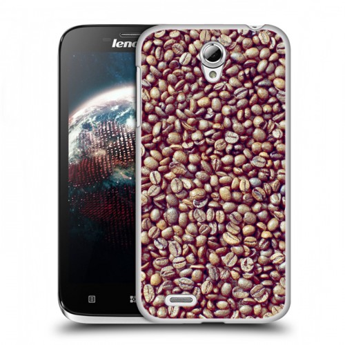 Дизайнерский пластиковый чехол для Lenovo A859 Ideaphone кофе