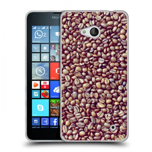 Дизайнерский пластиковый чехол для Microsoft Lumia 640 кофе