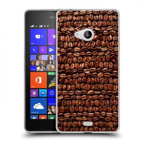 Дизайнерский пластиковый чехол для Microsoft Lumia 540 кофе