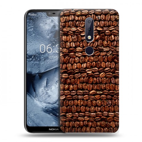 Дизайнерский пластиковый чехол для Nokia 6.1 Plus кофе