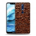 Дизайнерский силиконовый чехол для Nokia 5.1 Plus кофе