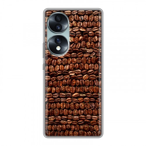 Дизайнерский силиконовый чехол для Huawei Honor 70 кофе