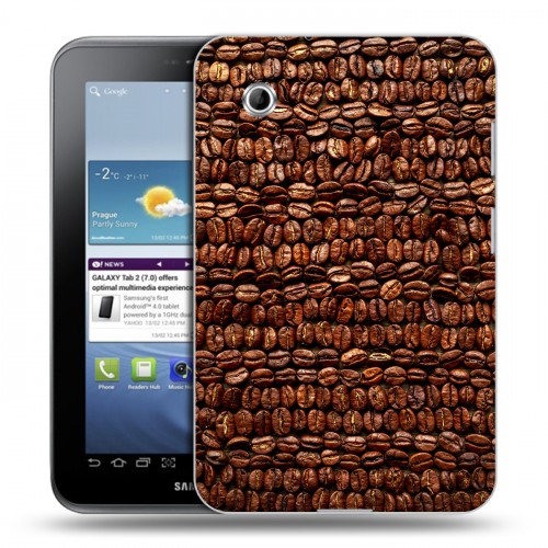 Дизайнерский силиконовый чехол для Samsung Galaxy Tab 2 7.0 кофе