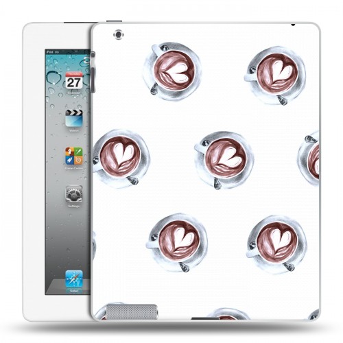 Дизайнерский пластиковый чехол для Ipad 2/3/4 кофе