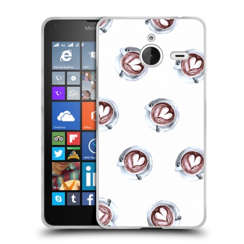Дизайнерский пластиковый чехол для Microsoft Lumia 640 XL кофе