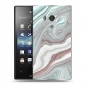 Дизайнерский пластиковый чехол для Sony Xperia acro S Керамика