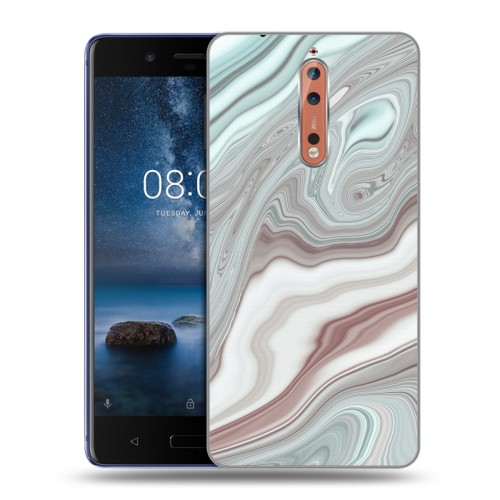 Дизайнерский пластиковый чехол для Nokia 8 Керамика