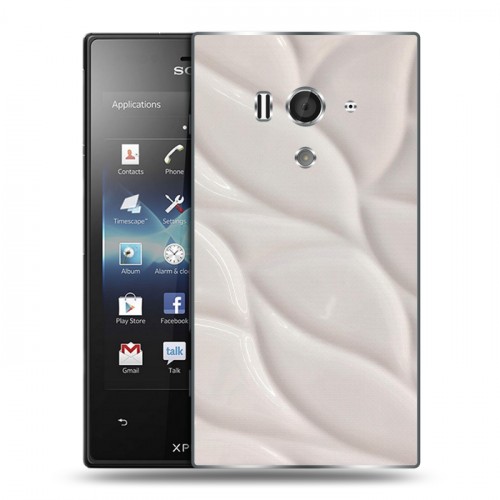 Дизайнерский пластиковый чехол для Sony Xperia acro S Керамика