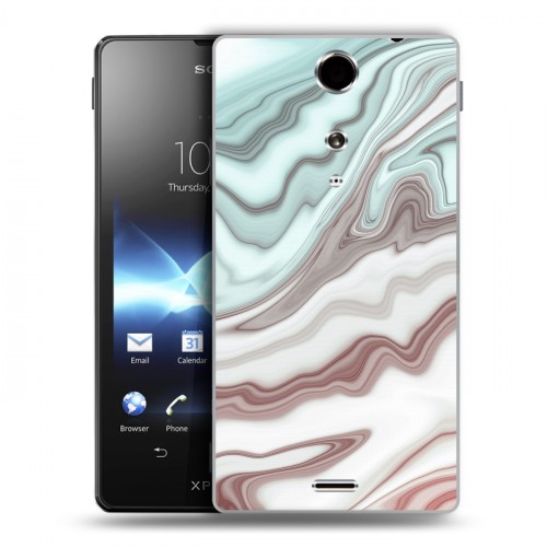 Дизайнерский пластиковый чехол для Sony Xperia TX Керамика