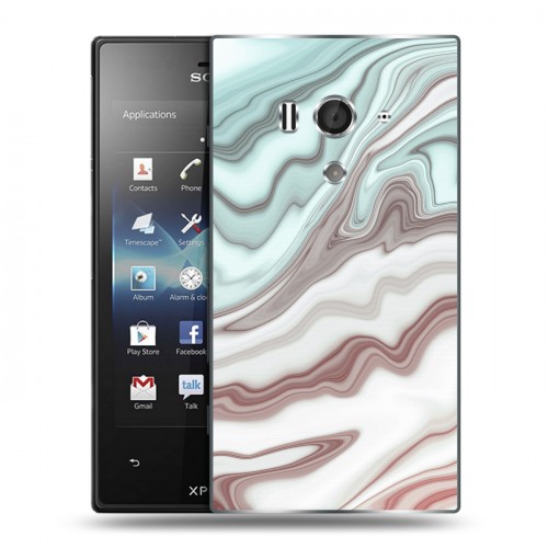 Дизайнерский пластиковый чехол для Sony Xperia acro S Керамика