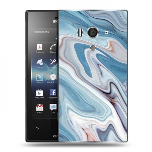 Дизайнерский пластиковый чехол для Sony Xperia acro S Керамика