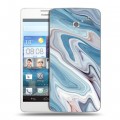 Дизайнерский пластиковый чехол для Huawei Ascend D2 Керамика